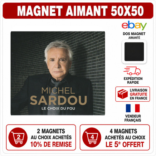 Magnet michel sardou - magnet, le