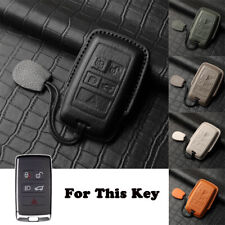 Real Leather Car Key Fob Case Cover For Jaguar For Land Rover Range Rover Evoque