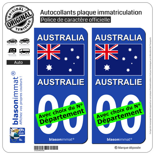 Stickers autocollant plaque - 2,