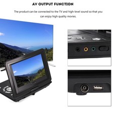 10.1in HD TV Portable DVD Player 800*480 Resolution 16:9 LCD Screen NEW