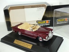 MERCEDES 220 SE CABRIOLET W111 1963-1965 Bordeaux FALLER 1:43