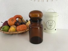 🦊 Old glass jar ARIEL brown