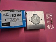 Arnould 48300 - Prise de Courant de sol ou Plan De Travail INOX BROSSÉ Etanche