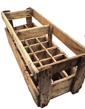 Ancien Casier Bois Caisse