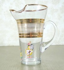 Superbe cruche en verre et