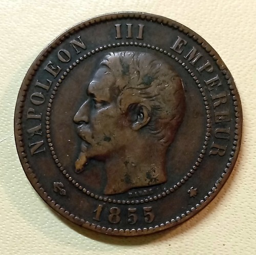 Centimes 1855 ancre - 1855, bb