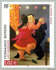 Stamps 2002 - Fernando Botero « Les danseurs » - N° 3842