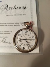 Montre Gousset Longines 1917