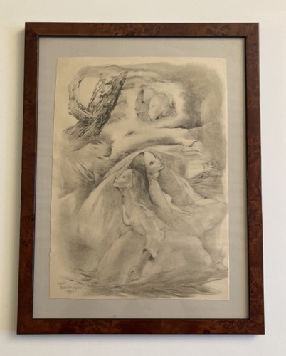 Lithographie titrée datée - titrée, et