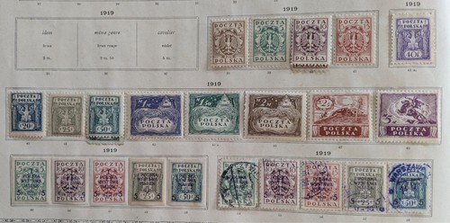 Timbres pologne 1919 - timbres, de