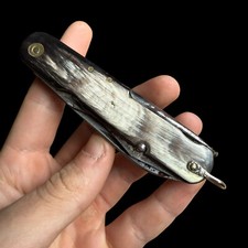 Ancien Couteau De Poche & Couteau Suisse & Corne & Chaunier 