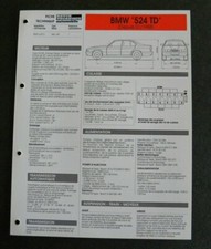 Fiche technique automobile BMW