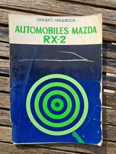 Mazda Rx2 OWNER'S HANDBOOK