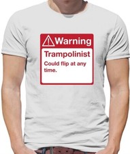 Avertissement Trampolinist - T-Shirt - Trampoline Clapet Drôle Sport Amour