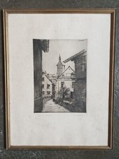 Gravure ancienne signée et