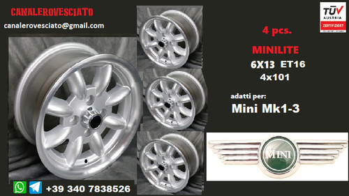Jantes alliage minilite 13 - 6j,