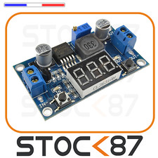 5022# module alimentation ajustable lm2596 DC->DC 1,2 ->37V  avec voltmètre