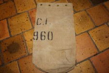 Ancien sac à pièces en toile