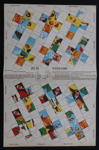 Puzzle cubes bouillon - cubes, kub