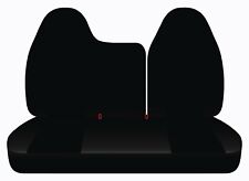 Fits Ford F150 40-60 Top Solid Bottom Front Bench 1997-1998 Velvet Black