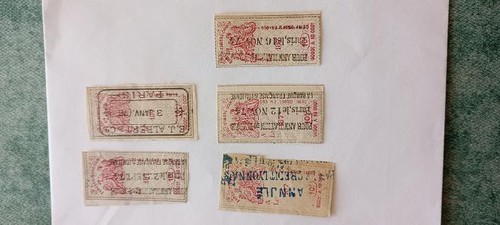 Lot timbres fiscaux france - fiscaux,