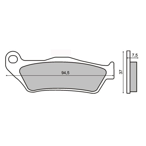 Paire plaquettes frein - plaquettes,