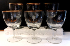 Lot 6 anciens verres à bière