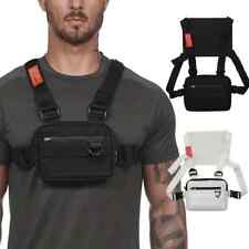 Men Chest Rig Vest Outdoor Harness Bag Hiking Pouch Crossbody Shoulder Bag Sport