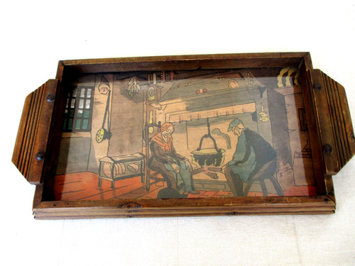 Ancien plateau basque bois - ancien,
