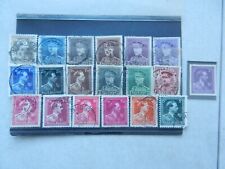 lot de 19 anciens timbres