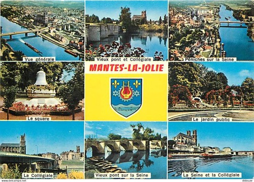 Carte postale mantes - -, 78