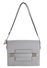 Delvaux Madame Shoulder Bag Leather Dove Gray Mint