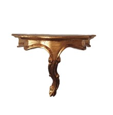 Console murale dorée style