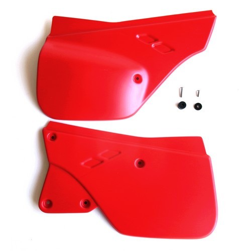 Paire caches lateraux rouge - caches,