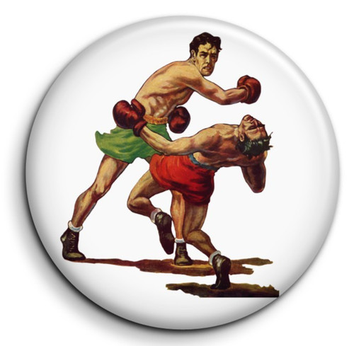Boxe vintage badge 38mm - -,