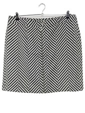 COMMA Jupe taille haute Dames Jupe T EU 46 blanc-noir style décontracté