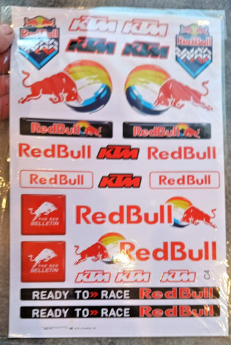 Autocollant redbull ktm ready