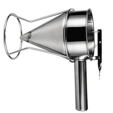 Entonnoir à balle Octopus Sushi Sushi Fondnel de piston avec rack (argent)