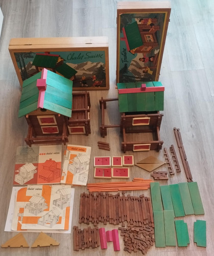 Vintage jouet bois maison - jouet,