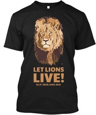 Let Lions Live Remember Cecil R2t3 T-Shirt Made in the USA Size S to 5XL
