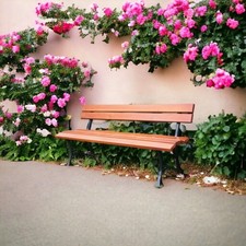 Salon de jardin en bois de haute qualité, banc de parc 160 cm, directement...