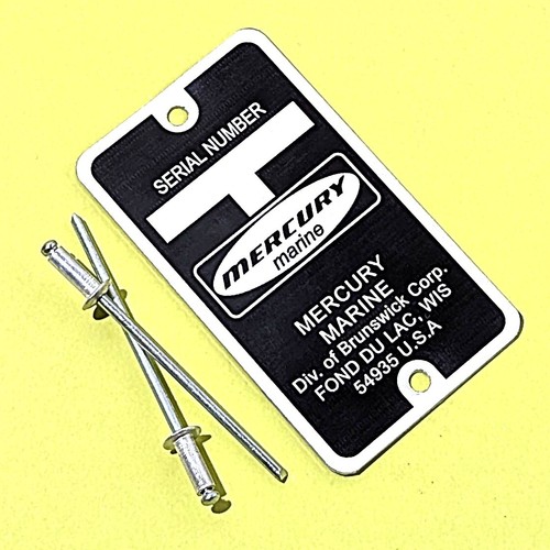 Plaque constructeur mercury - plaque,