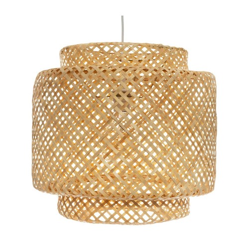 Lampe suspension bambou - suspension,