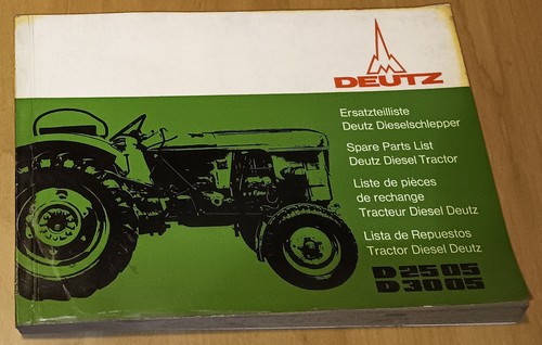 Deutz spare parts list 2505 - d,