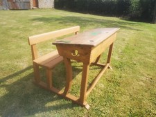ANCIEN BUREAU D'ECOLIER DEUX PLACES
