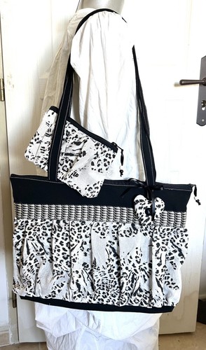 Sac tissu zippé trousse - tissu, +