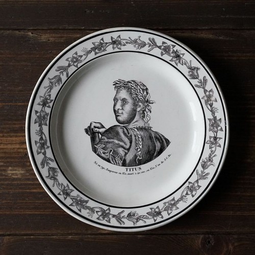 Assiette ancienne faience - en,