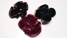 Authentic ALEXANDRE DE PARIS Velvet-SATIN hair styling scrunchie