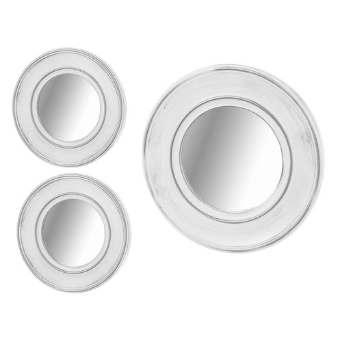 Set miroirs muraux blanc - 3,