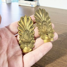 Pair of gilded bronze ornaments, decorative sconces Napoleon III Circa 1880